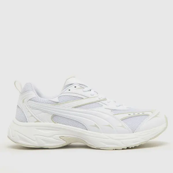 image of PUMA morphic base trainers in white White UK 7 (EU 40½)