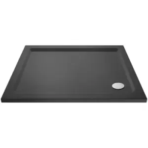 image of Hudson Reed - Rectangular Shower Tray 1000mm x 800mm - Slate Grey