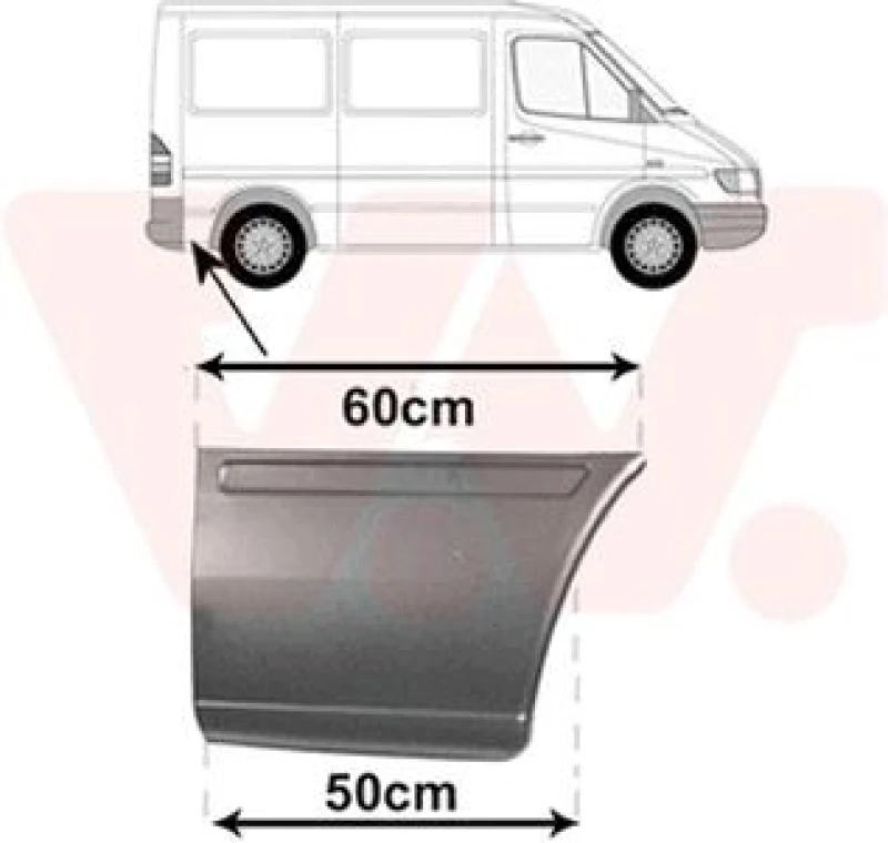 Image of VAN WEZEL Side panel VAN WEZEL 3075144