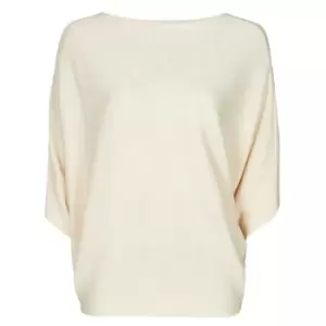 image of JDY JDYNEW BEHAVE BATSLEEVE PULLOV. KNT NOOS womens Sweater in Beige - Sizes S,M,L,XS