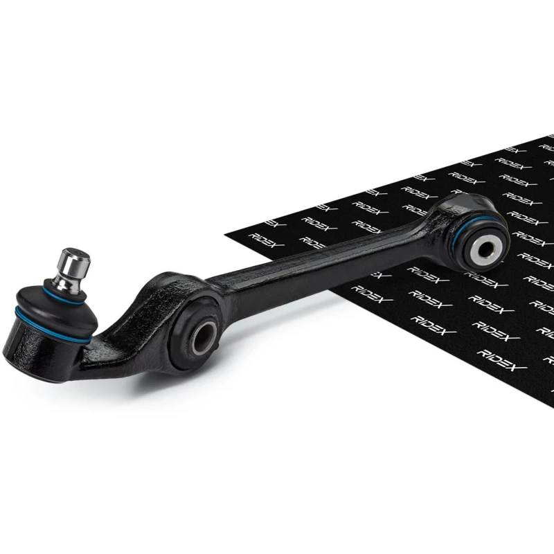 Image of RIDEX 273C0625 Suspension arm Control Arm, Steel, Front Axle Right, with rubber mount Steel Track Control Arm (273)