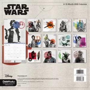 Image of Star Wars A3 Print Frame Calendar 2022 Wall Calendar multicolor