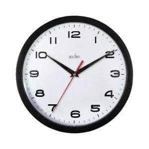 image of Acctim Aylesbury Wall Clock Black 92302