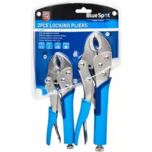 Image of 2 Piece Soft Grip Non-slip Locking Pliers