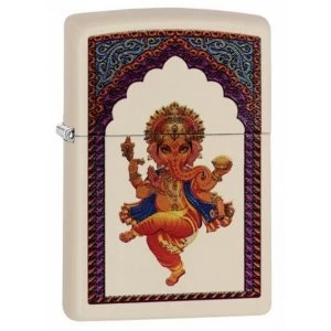 image of Zippo Lord Ganesha Classic Cream Matte