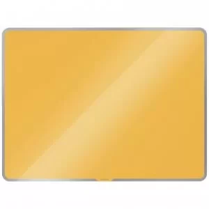 image of Leitz Cosy Magnetic Glass Whiteboard 800x600mm Warm Yellow