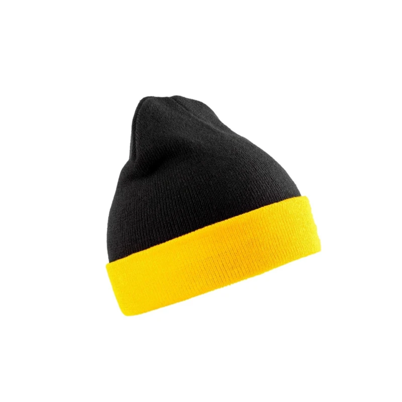 Image of Result Result Men Compass Beanie in True Black True Black One Size Male 5059699306394