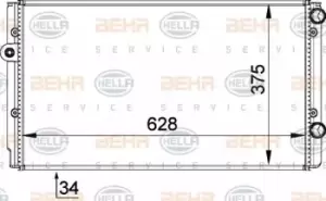 Image of x1 Behr Heat Exchanger 8MK376714-494 Genuine for 8MK 376 714-684 Made in China