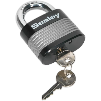 image of Sealey Heavy Duty Steel Padlock 63mm Standard