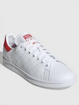 Image of adidas Originals Stan Smith - White/Red, Size 3.5, Women