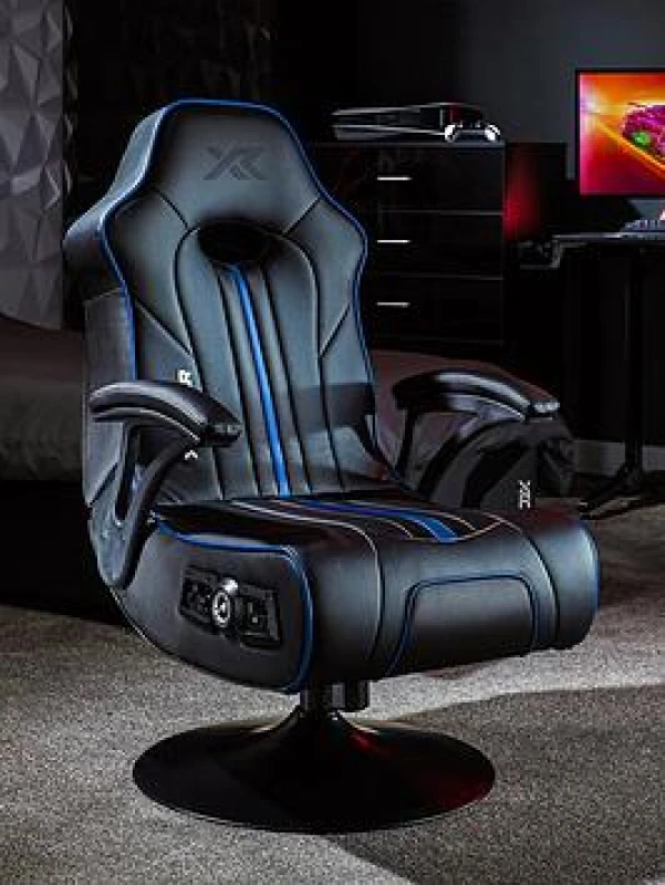 Image of X Rocker Torque 2.1 Audio Console Gaming Chair with vibration - Black / Blue 2025022