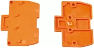 image of Wago 870-924 End Plate, 2Mm, Orange