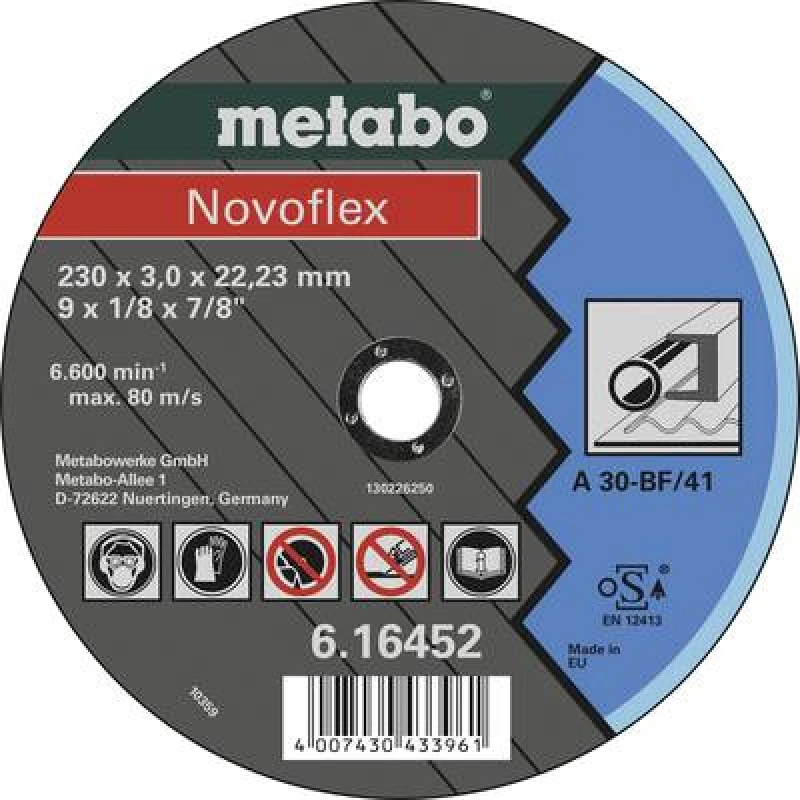 Image of Metabo Metabo Novoflex 616452000 Cutting disc (straight) 230 mm 25 pc(s) Metal 616452000
