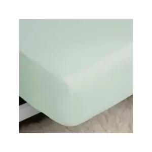 Image of Belledorm Easycare Polycotton Percale 200 Thread Count 11" Deep Fitted Sheet, Breeze, Double