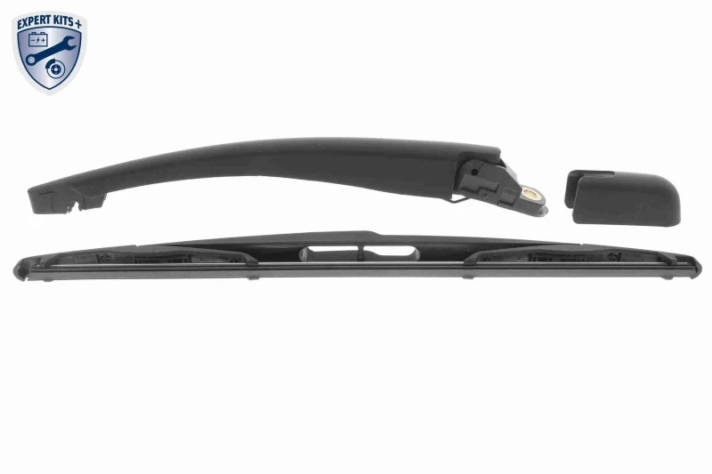 Image of VAICO V42-0481 Wiper Arm Set, window cleaning with integrated wiper blade, EXPERT KITS + PBT, GRP (Glass fibre Reinforced Plastic) Wiper Arm Set,windo