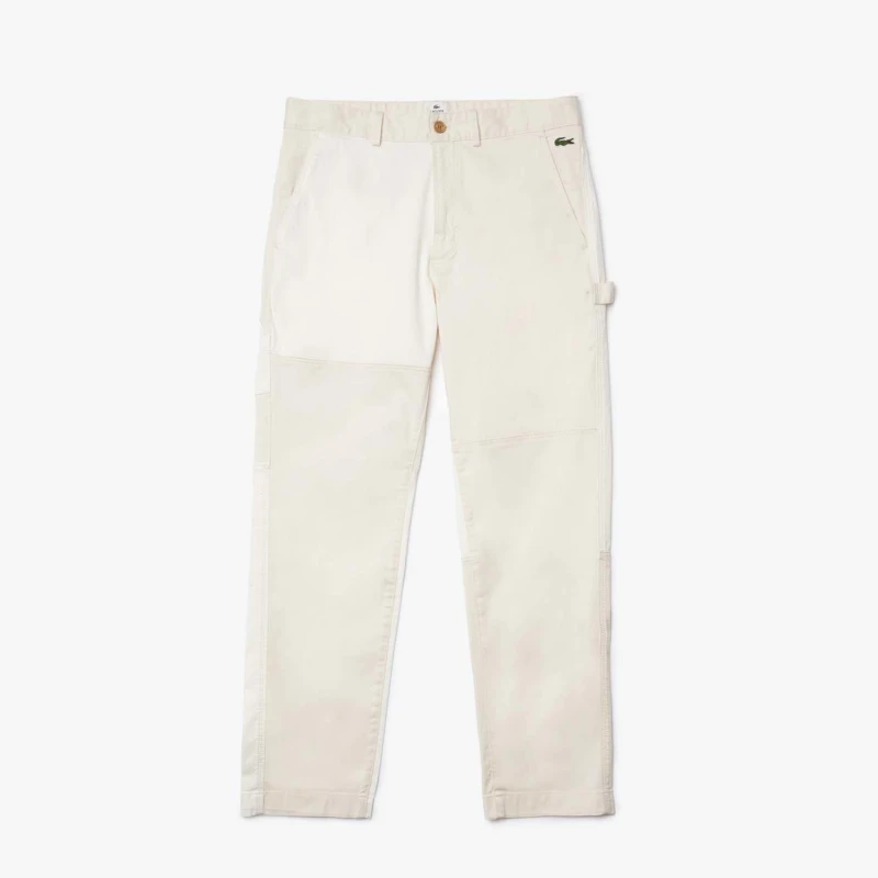 Image of Lacoste Live Heritage Patchwork Organic Cotton Pants - Multi Multi S