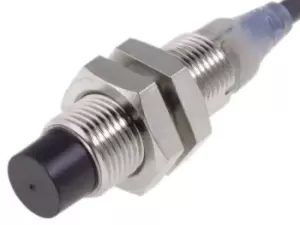 Image of Omron M12 x 1 Inductive Proximity Sensor - Barrel, PNP Output, 8mm Detection, IP67