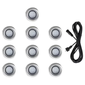 Image of 3m Extension with a Pack of 10 x 40mm Blue Decking Lights