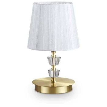 Image of Ideal Lux Pegaso - 1 Light Table Light Satin Brass