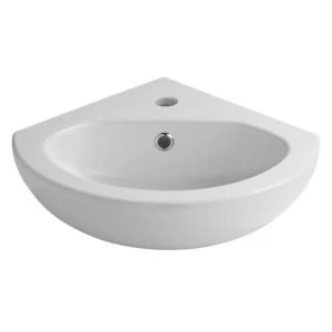 Image of Cooke Lewis Perdita Wall mounted corner cloakroom basin