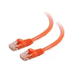 image of C2G .5m Cat5E 350 MHz Snagless Patch Cable - Orange