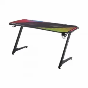 image of X Rocker Jaguar LED Gaming Desk, Dark Grey