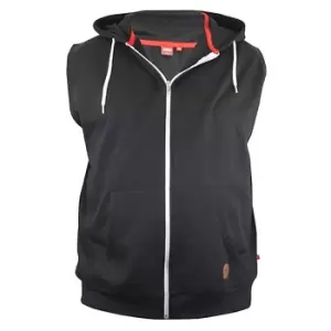 Image of Duke Mens Blake Kingsize Sleeveless Hoody (7XL) (Black)