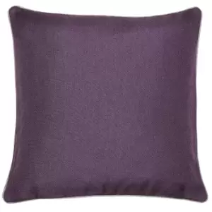Image of Bellucci Piped Contrasting Trim Cushion Damson/Tobacco, Damson/Tobacco / 45 x 45cm / Cover Only