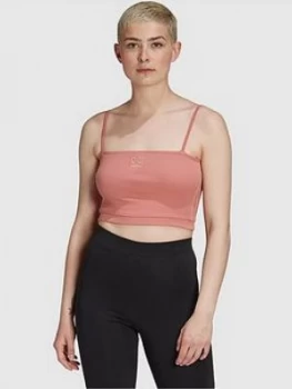Image of Adidas Originals New Neutral Spaghetti Strap Tank Top - Pink