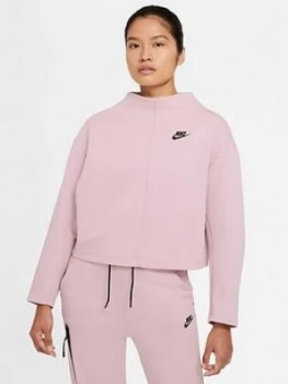Image of Nike Nsw Tech Fleece Sweat, Lilac, Size XL, Women