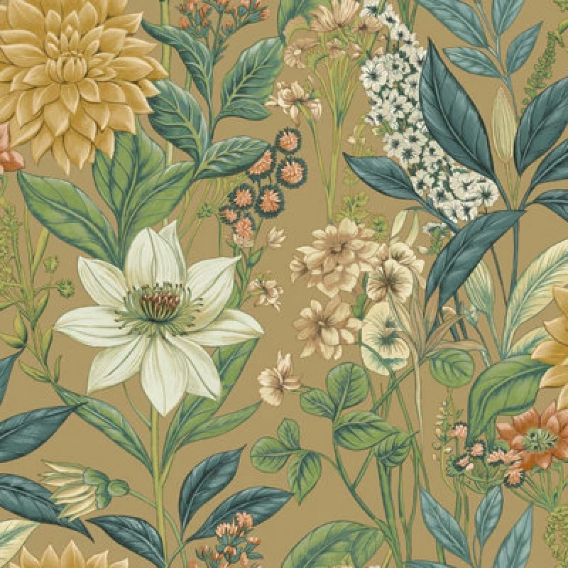 Image of Holden Decor Holden Decor Garden Floral Gold Wallpaper 14320