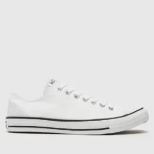 image of Converse White & Navy Renew Recycled Canvas Trainers