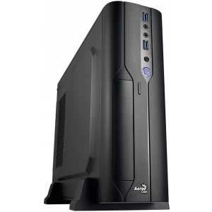 image of Aerocool CS-101 Slim Black Micro ATX / Desktop Case 2 x USB 3.0 Black Interior