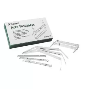 Image of Rexel Twinlock Fastener 2 Piece Filing Clip 50mm Boxed Pack 50 - Outer