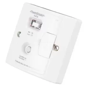 Image of Powerbreaker 13A 10Ma Type A Rcd Passive Fused Spur White - H92-WP10