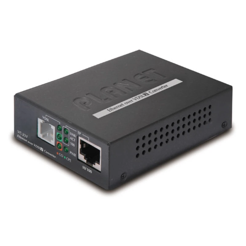 Image of PLANET VC-231 network media converter 100 Mbps Black