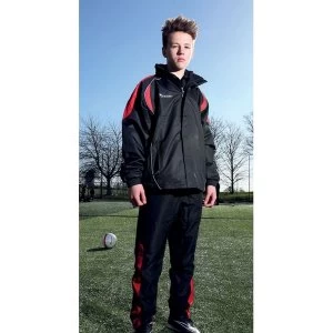 Image of Precision Ultimate Rain Jacket Black/Red/Silver 26-28
