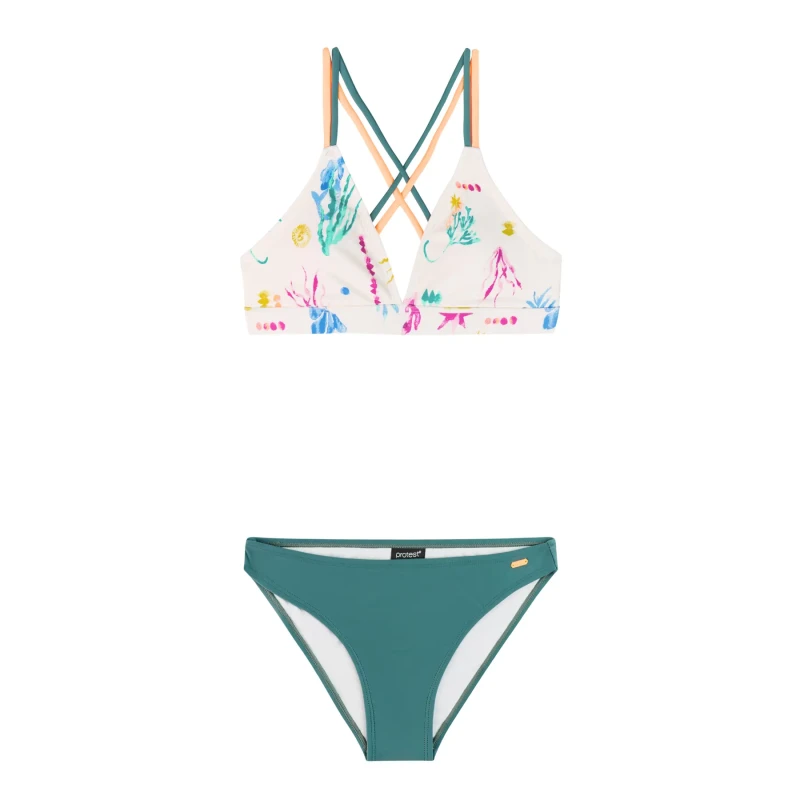 Image of Protest 2 Piece swimsuit for girls Protest Sol Vert Female 10 ans