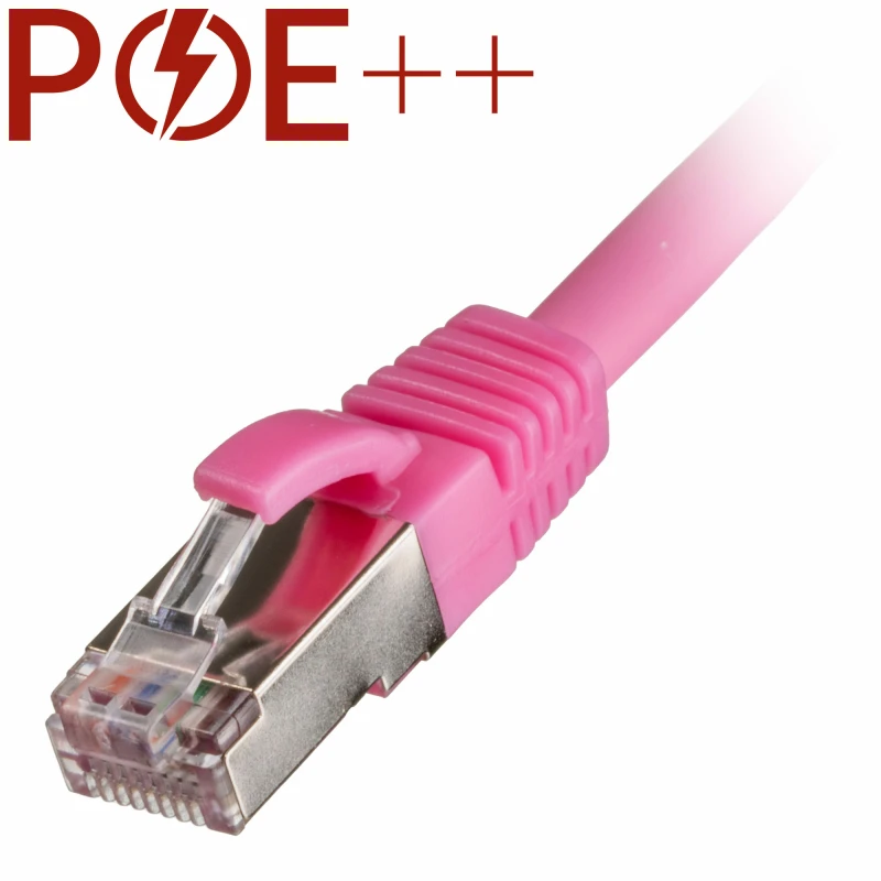 Image of Cablenet 15m Cat6a RJ45 Pink S/FTP LSOH 26AWG Snagless Booted Patch Le