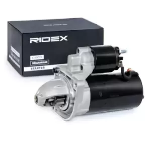Image of RIDEX Starter motor Starter Output: 2kW 2S0010 Starter,Engine starter OPEL,FIAT,SUZUKI,ZAFIRA B (A05),INSIGNIA Caravan,Astra J Sports Tourer (P10)