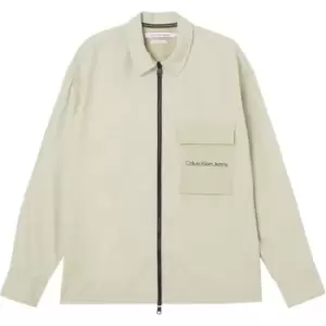 Calvin Klein Jeans Mix Media Overshirt - Green