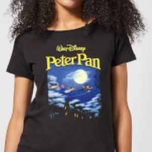 Image of Disney Peter Pan Cover Womens T-Shirt - Black
