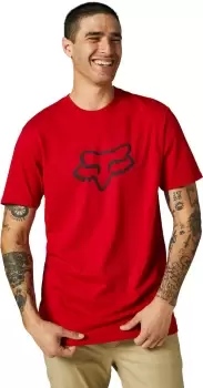 Image of FOX Legacy FOX Head T-Shirt, red, Size L, red, Size L
