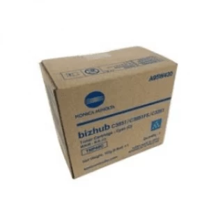 Image of Konica Minolta TNP49C Cyan Laser Toner Ink Cartridge