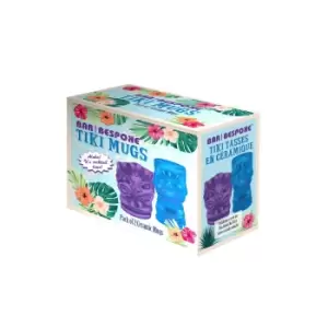 Image of Bar Bespoke Pack of 2 Blue/Purple Tiki Mugs