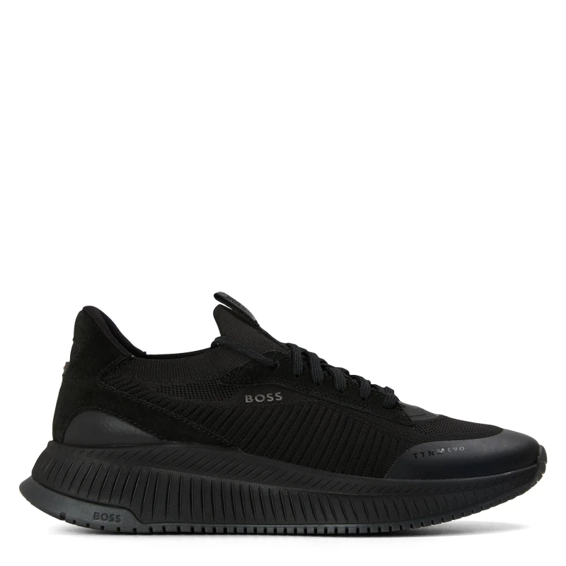 Image of Boss Mens TTNM EVO Trainers with Signature Detailing Black male 12 (46)