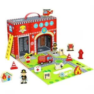 Image of Wooden Fire Station Box