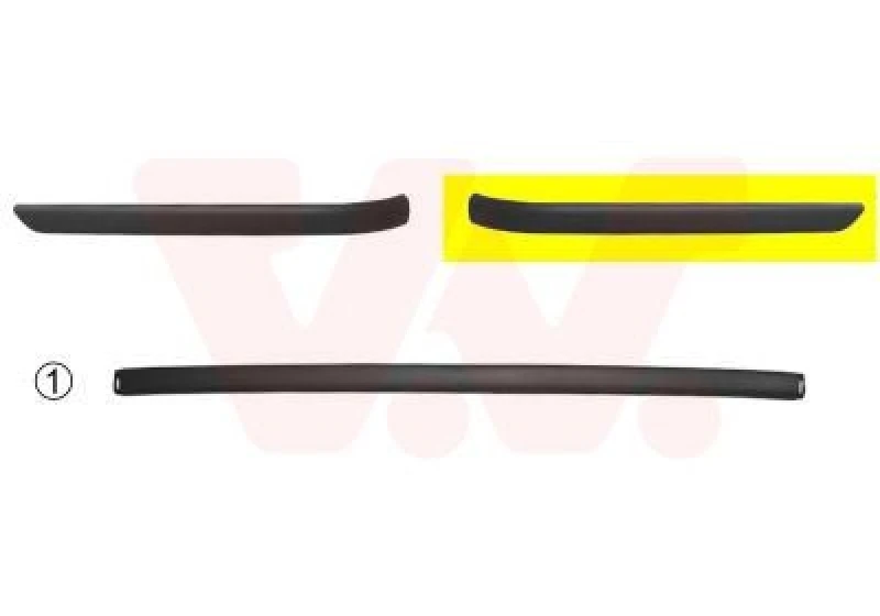 Image of VAN WEZEL Bumper moulding VAN WEZEL 0646554