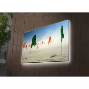 Image of 4570DACTBURN-009 Multicolor Decorative LED Lighted Canvas Painting