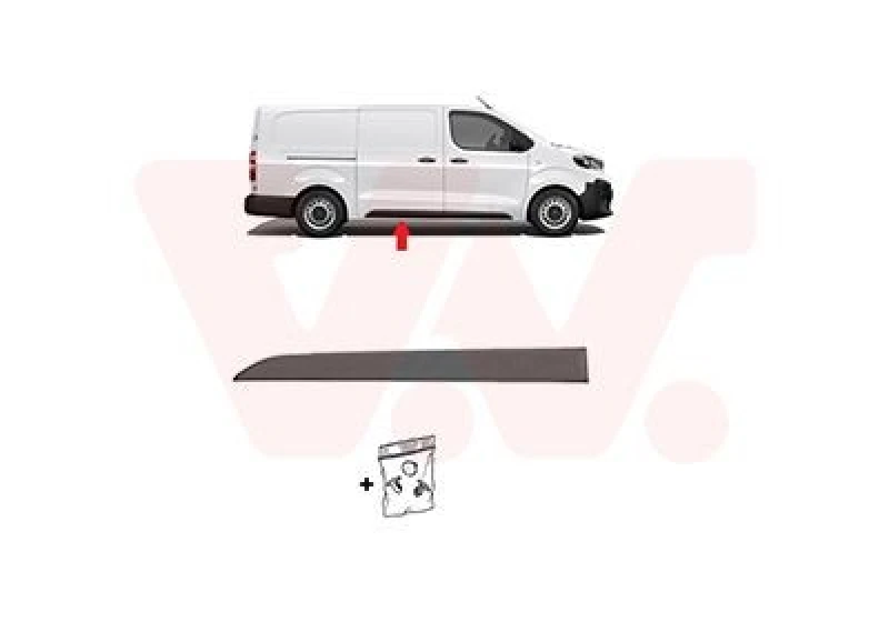 Image of VAN WEZEL Door moulding trim VAN WEZEL 3892406